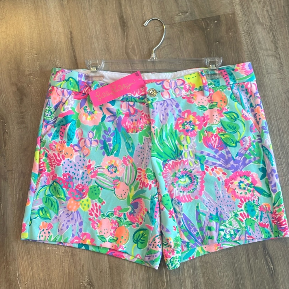 Lilly Pulitzer NWT Jayne knit shorts size 10 “Me and My Zesty”